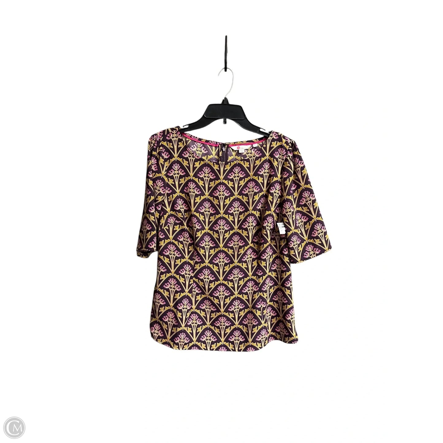 Top Short Sleeve By Boden In Purple, Size: M