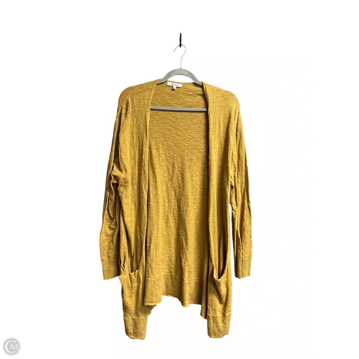 Sweater Cardigan By Madewell In Yellow, Size: Xl