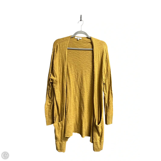 Sweater Cardigan By Madewell In Yellow, Size: Xl