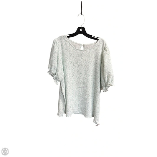 Top Short Sleeve By Clothes Mentor In Green, Size: 2x