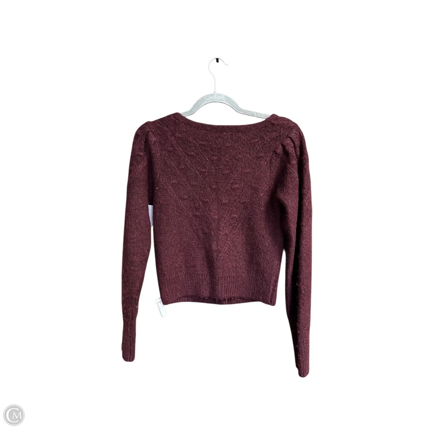 Sweater By Abercrombie And Fitch In Maroon, Size: Xs