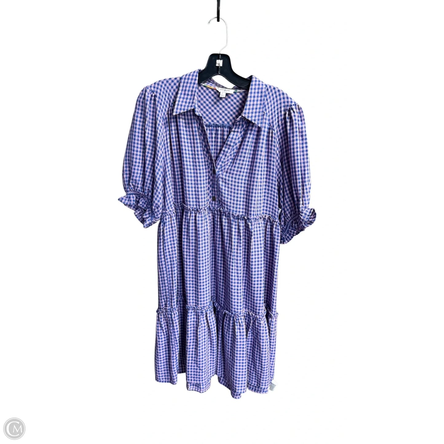 Dress Casual Short By Umgee In Blue & Pink, Size: L