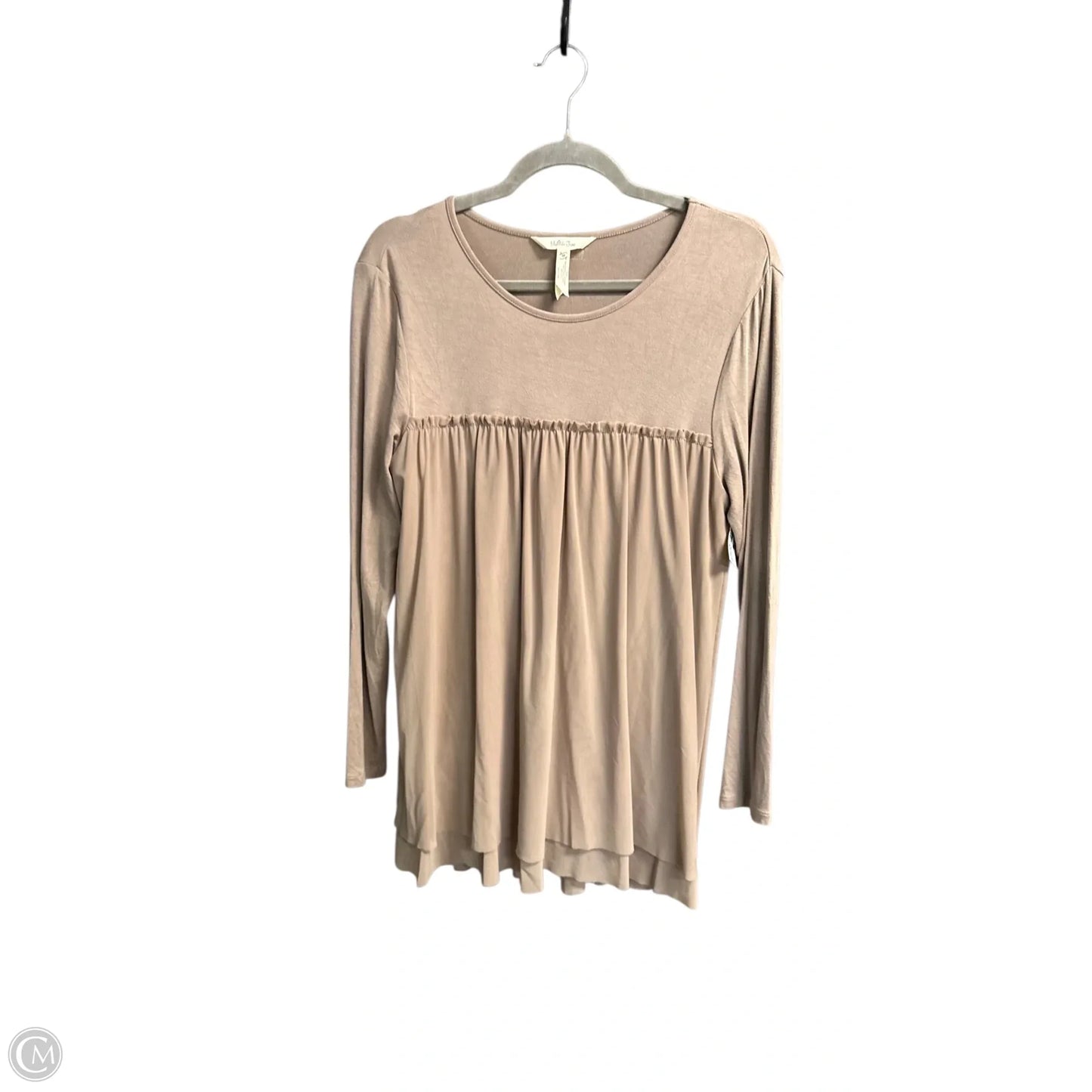 Top Long Sleeve By Matilda Jane In Brown, Size: M