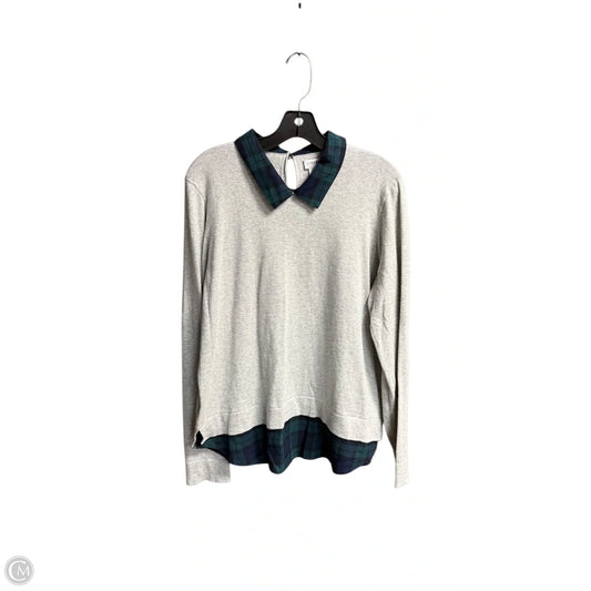 Top Long Sleeve By J. Crew In Grey, Size: L