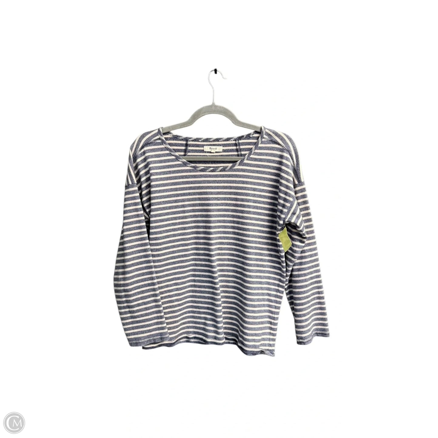 Top Long Sleeve By Madewell In Striped Pattern, Size: Xs