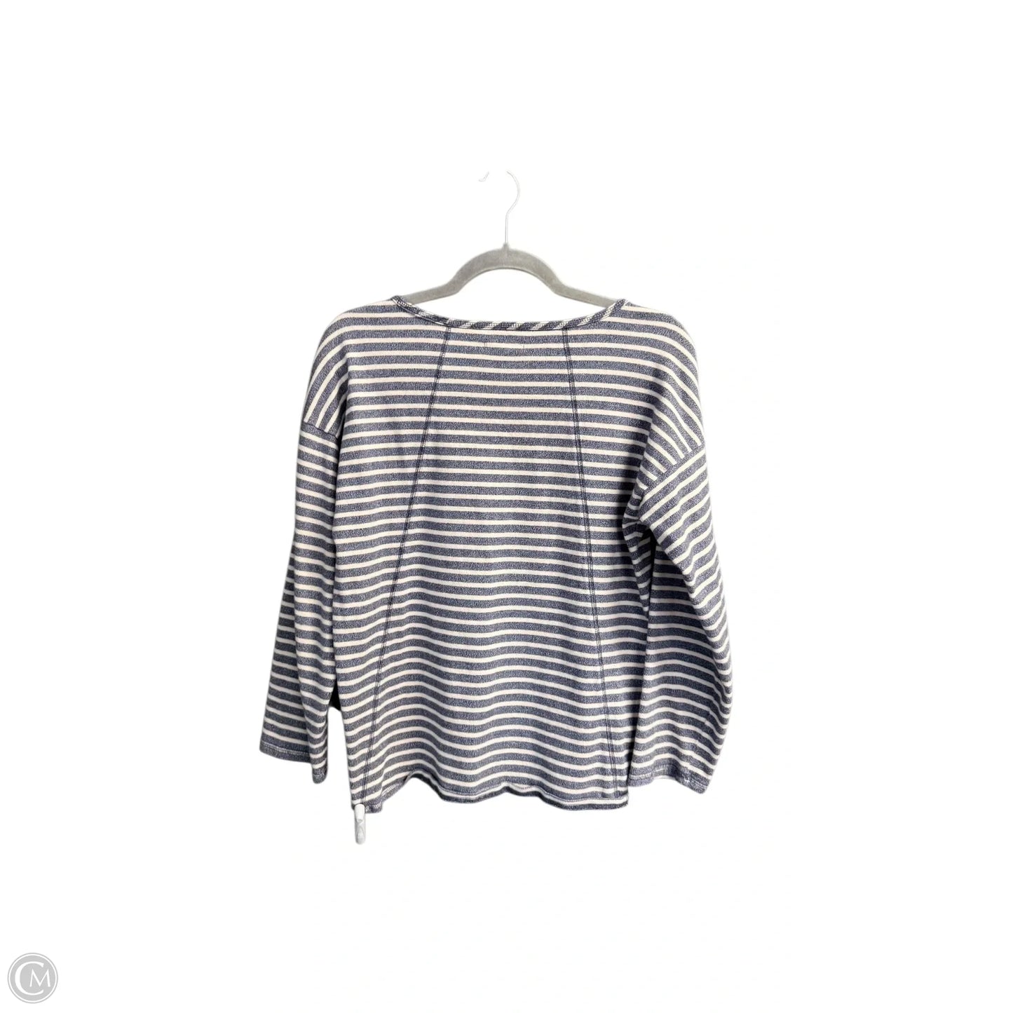 Top Long Sleeve By Madewell In Striped Pattern, Size: Xs