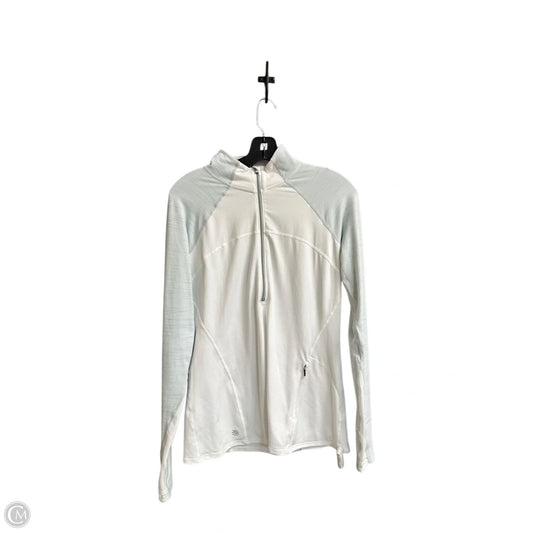 Athletic Top Long Sleeve Collar By Athleta In White, Size: M
