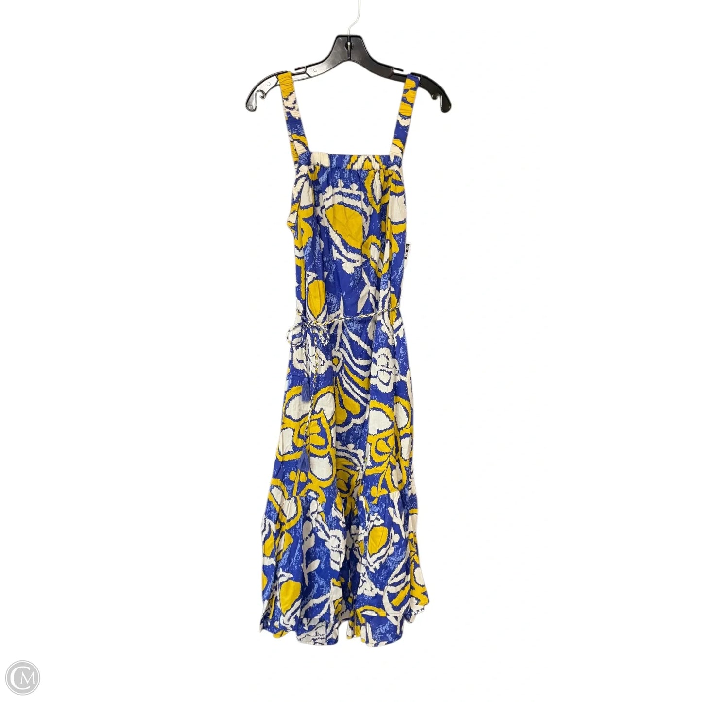 Dress Casual Maxi By Cleobella In Blue & Yellow, Size: S