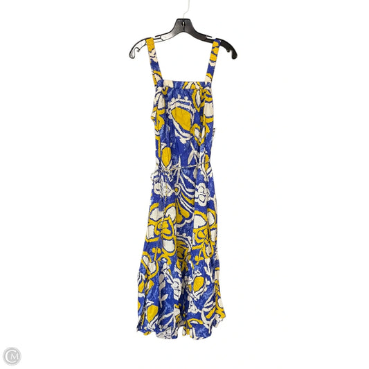 Dress Casual Maxi By Cleobella In Blue & Yellow, Size: S