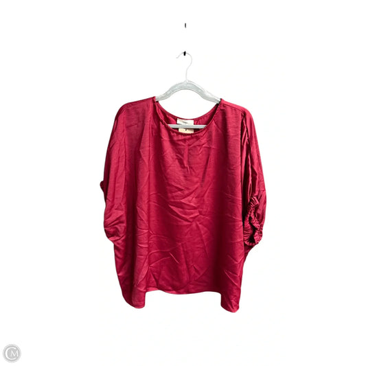 Top Short Sleeve By Entro In Red, Size: L