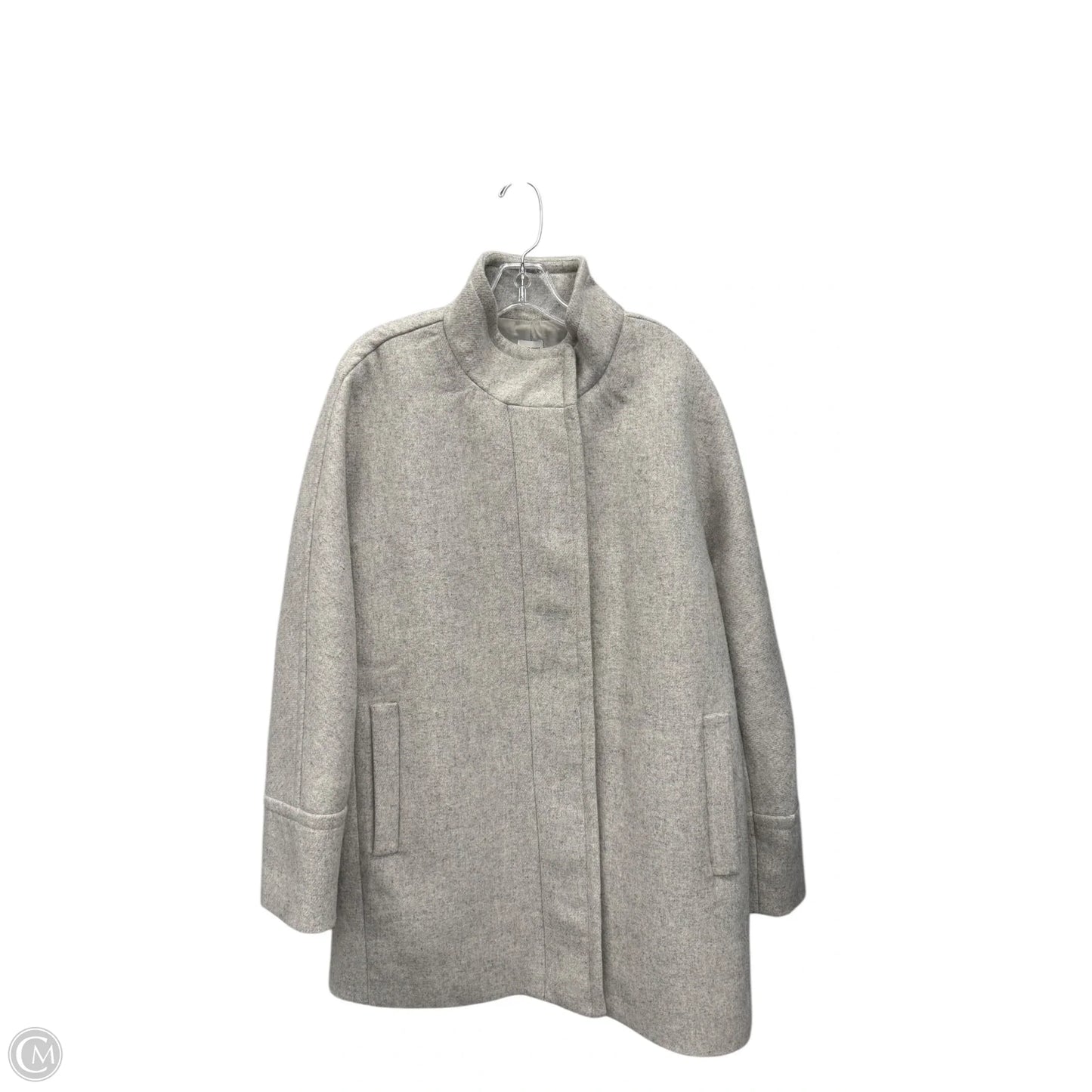Coat Wool By J. Crew In Grey, Size: Xl