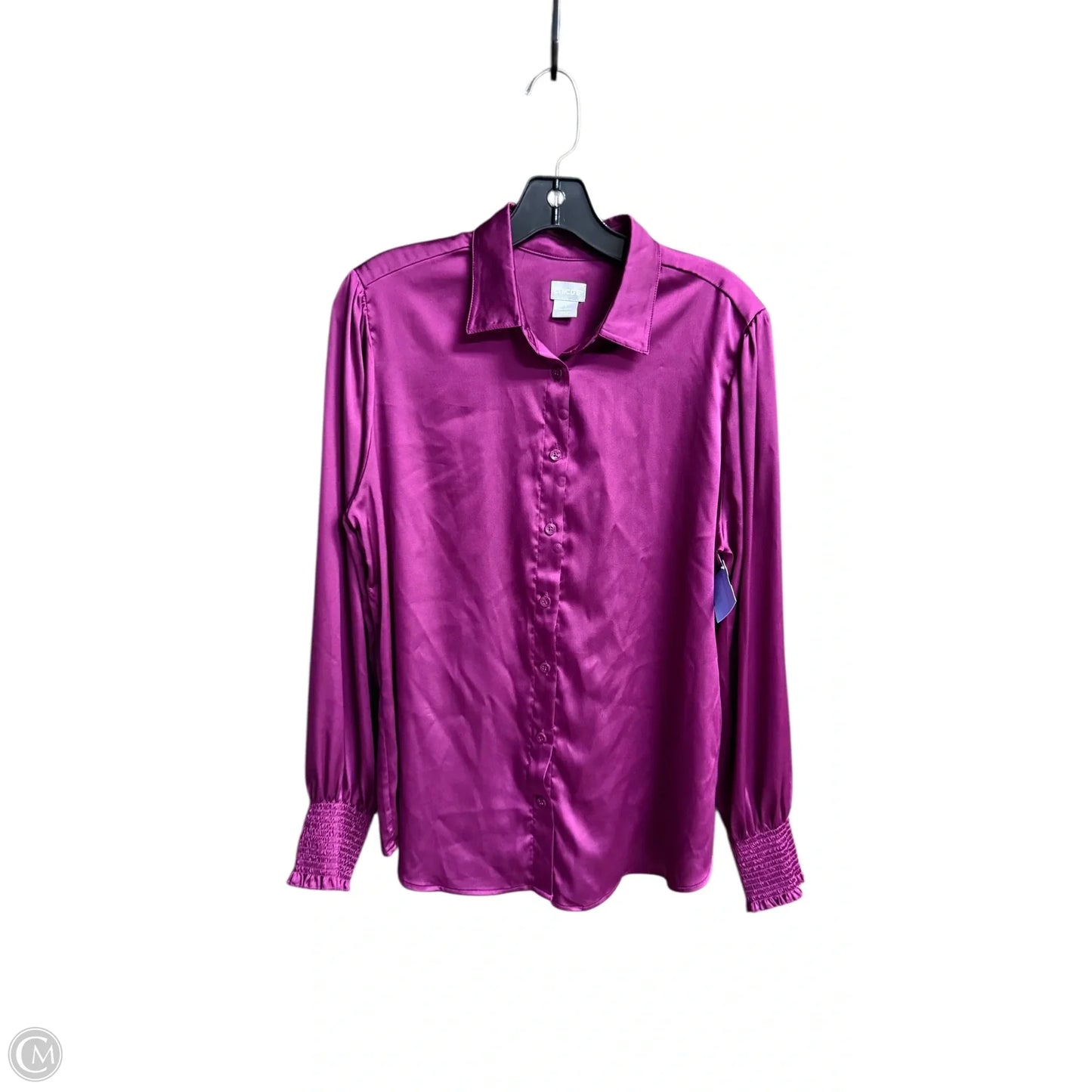Top Long Sleeve By Chicos In Purple, Size: M