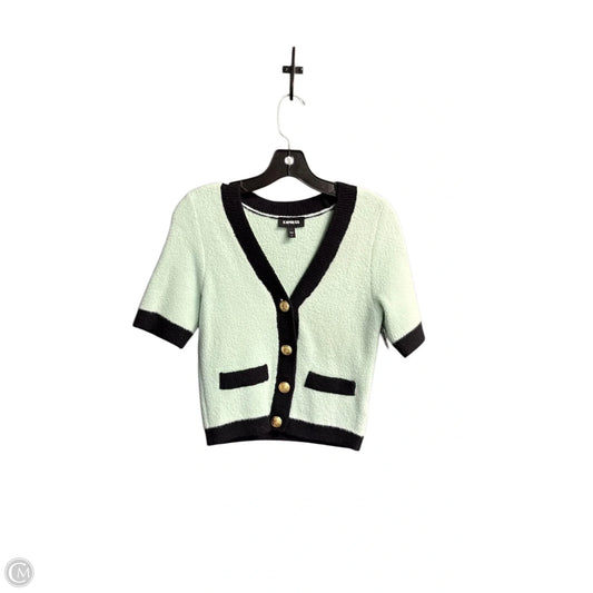 Sweater Short Sleeve By Express In Black & Blue, Size: S