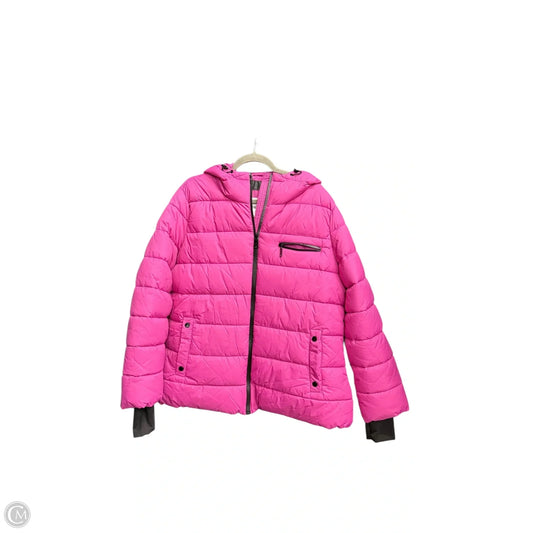 Coat Puffer & Quilted By Steve Madden In Pink, Size: Xl