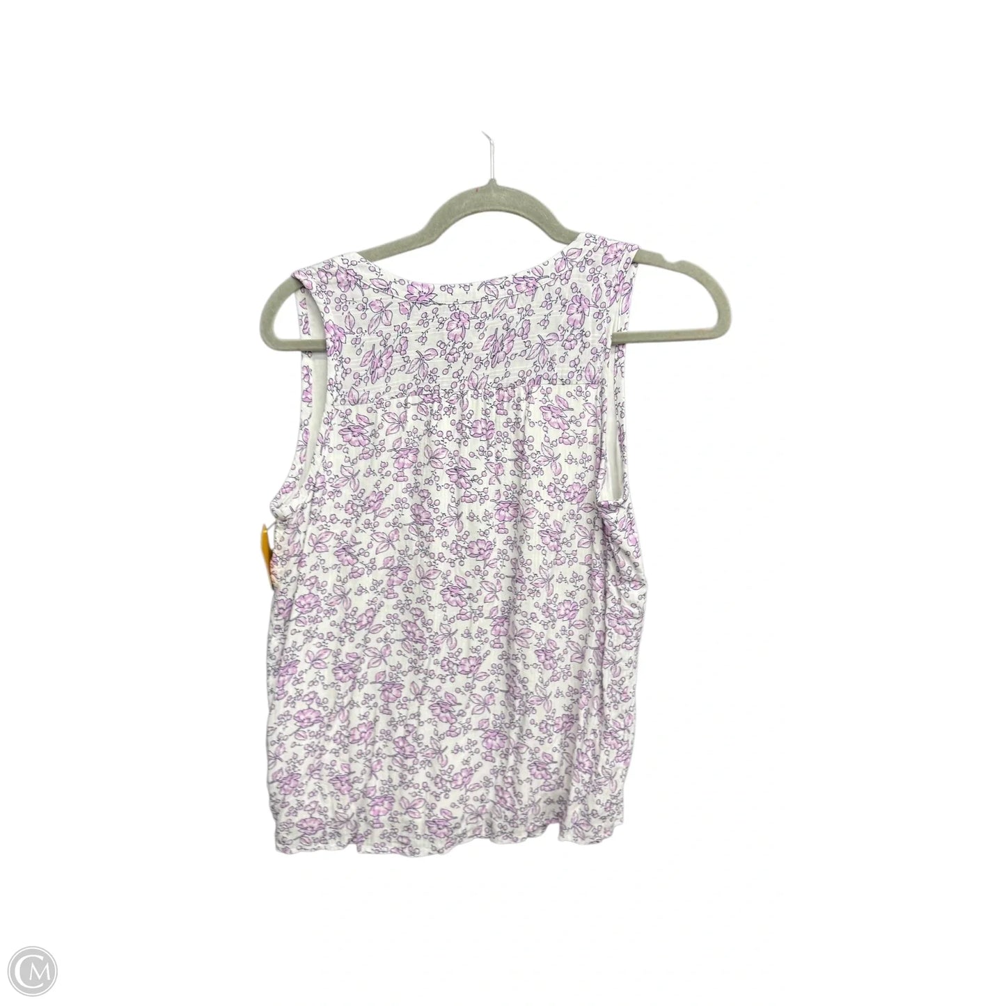 Top Sleeveless By Loft In Floral Print, Size: Xs