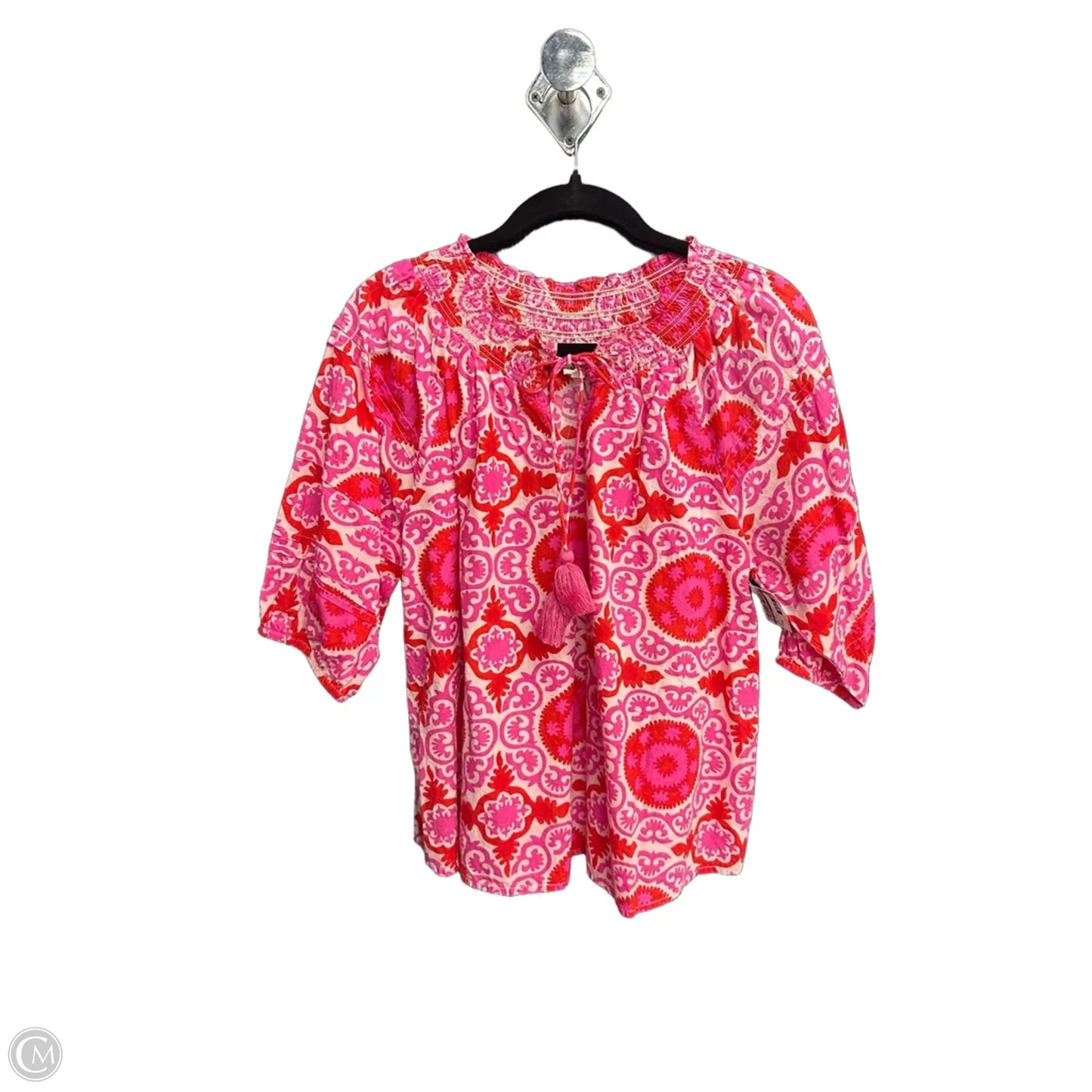 Top Short Sleeve By Ivy Jane In Pink & Red, Size: Xs