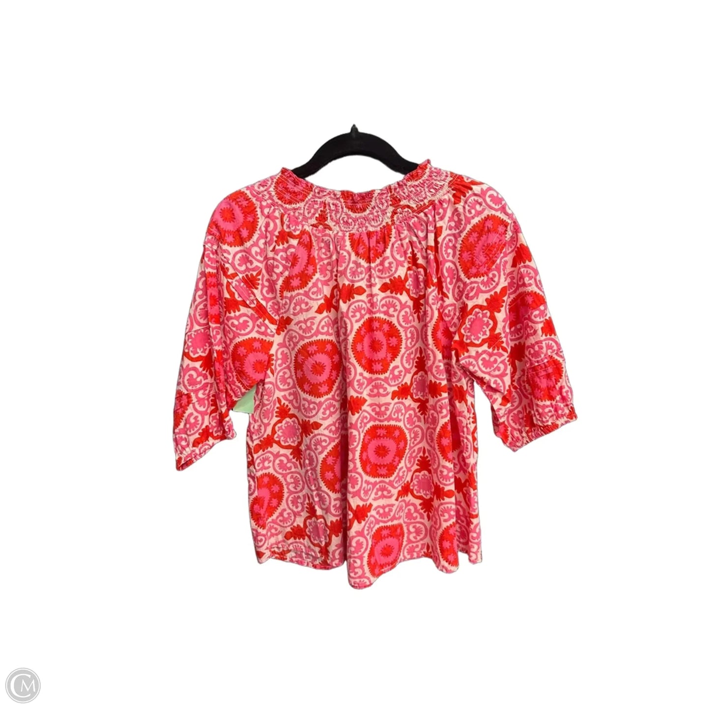 Top Short Sleeve By Ivy Jane In Pink & Red, Size: Xs