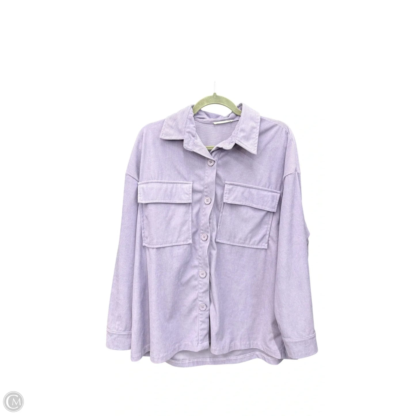 Top Long Sleeve By Timing In Purple, Size: S