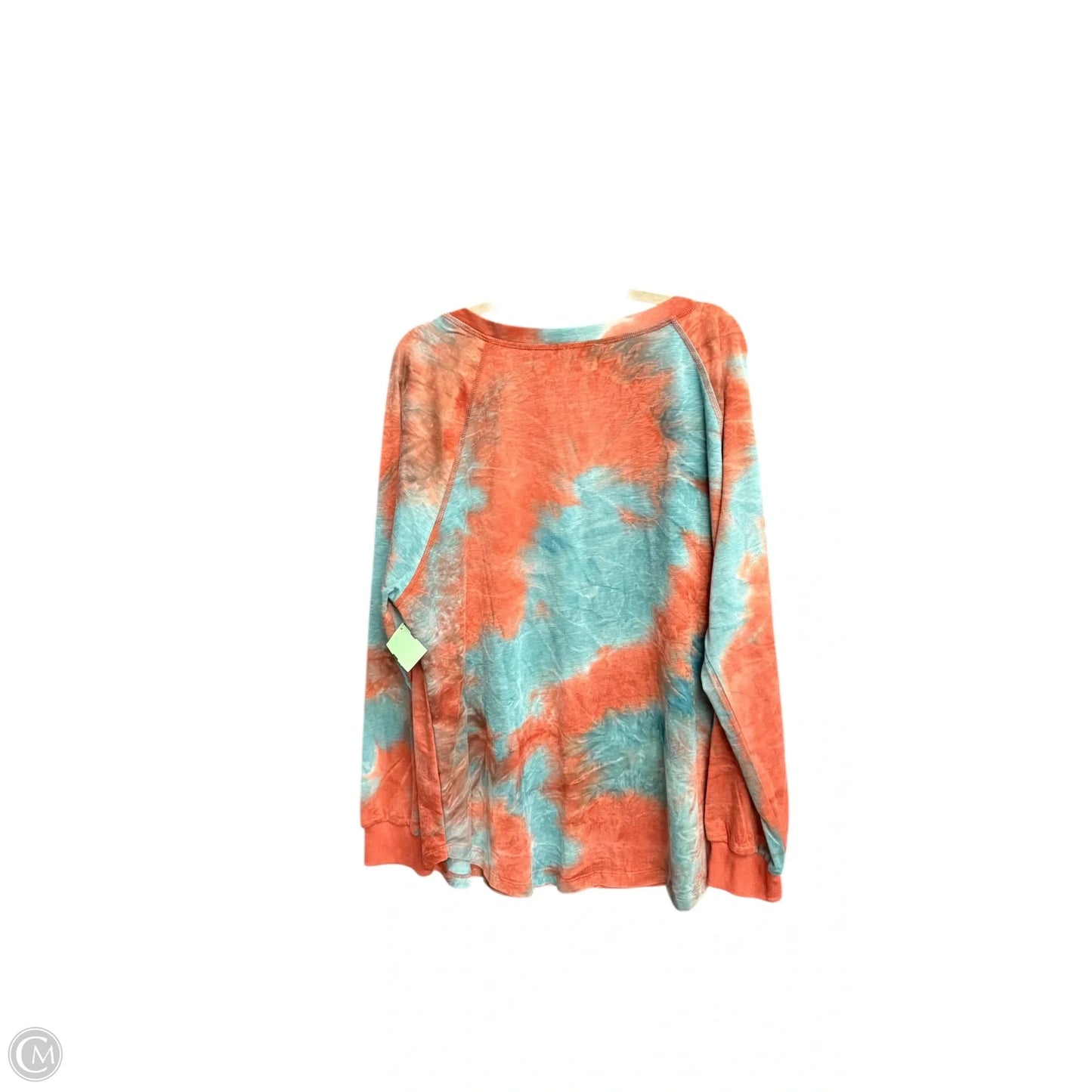 Top Long Sleeve By Oddi In Tie Dye Print, Size: 3x