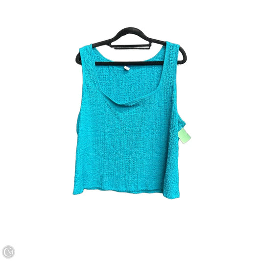 Top Sleeveless By Old Navy In Teal, Size: 2x