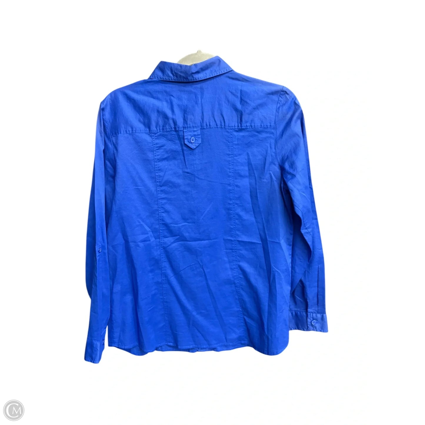 Top Long Sleeve By Chicos In Blue, Size: S