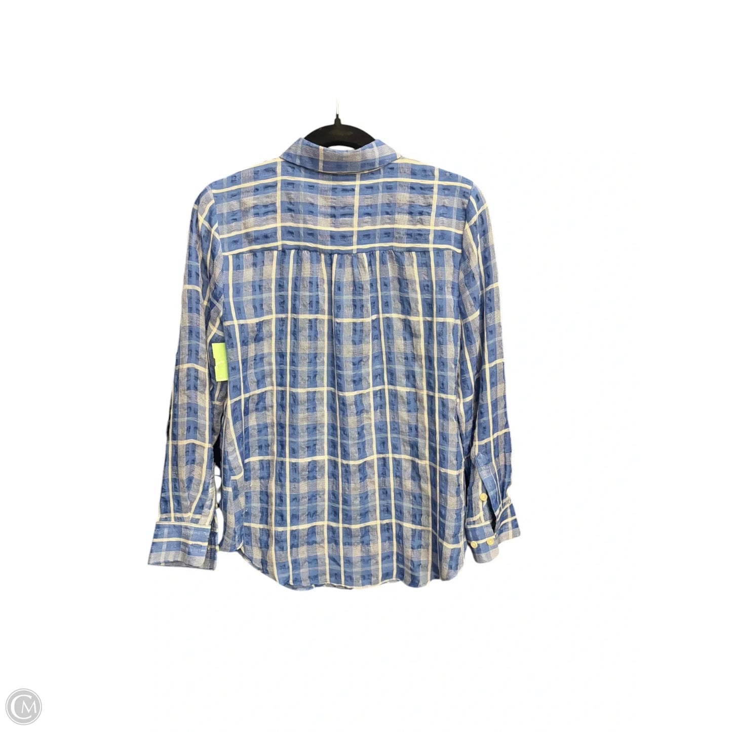 Top Long Sleeve By Chicos In Blue, Size: S