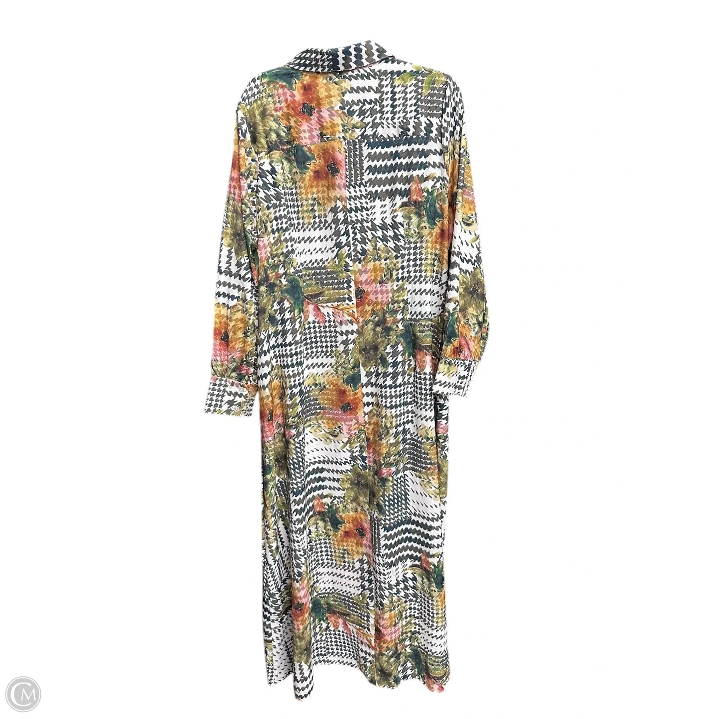 Dress Casual Midi By Chicos In Floral Print, Size: L