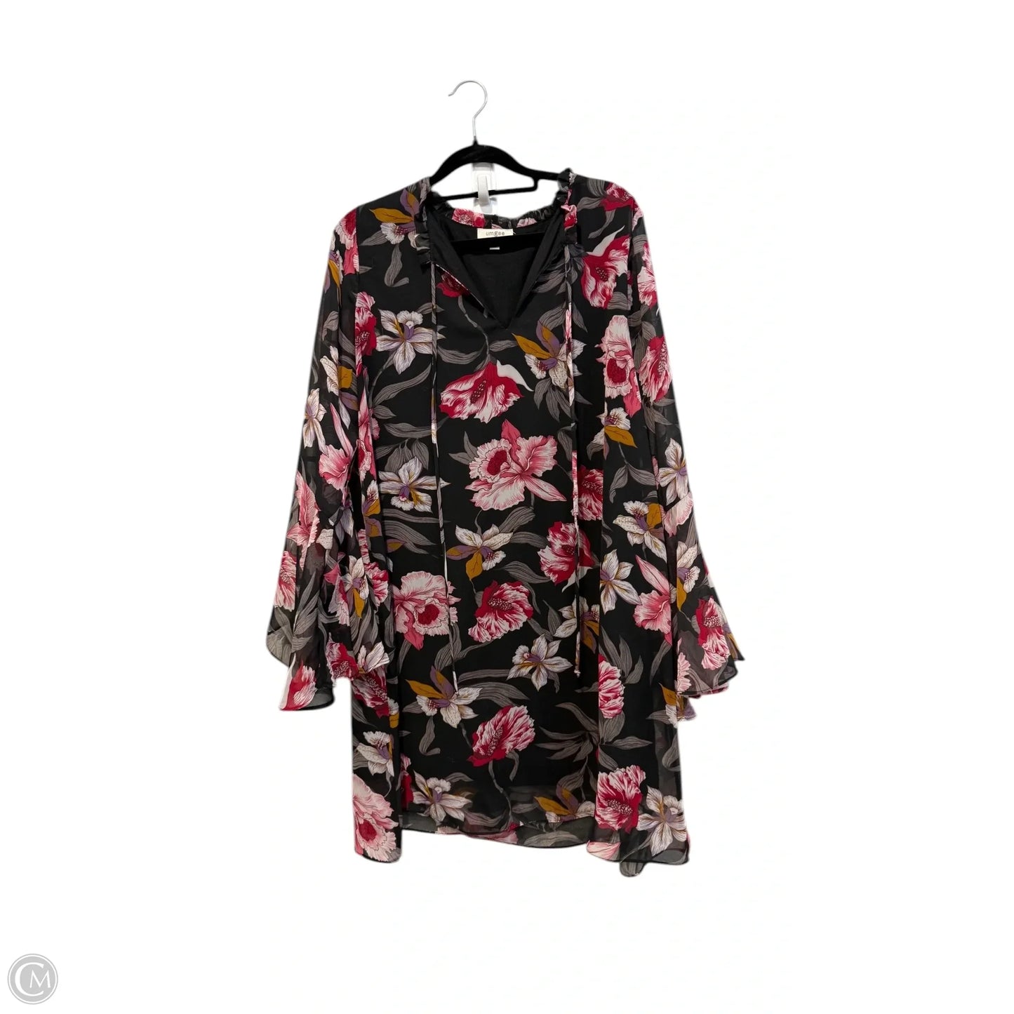 Tunic 3/4 Sleeve By Umgee In Floral Print, Size: M