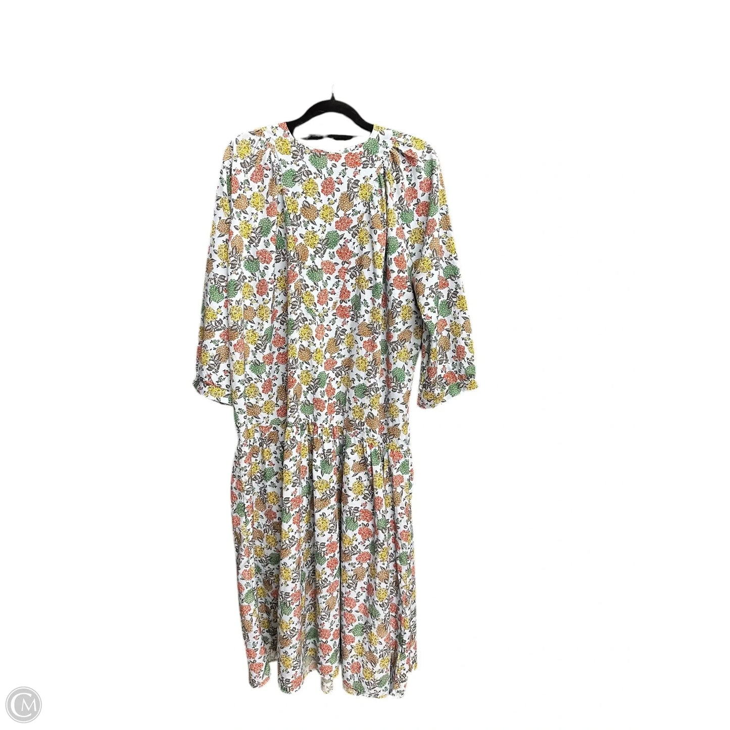 Dress Casual Midi By Clothes Mentor In Floral Print, Size: Osfm