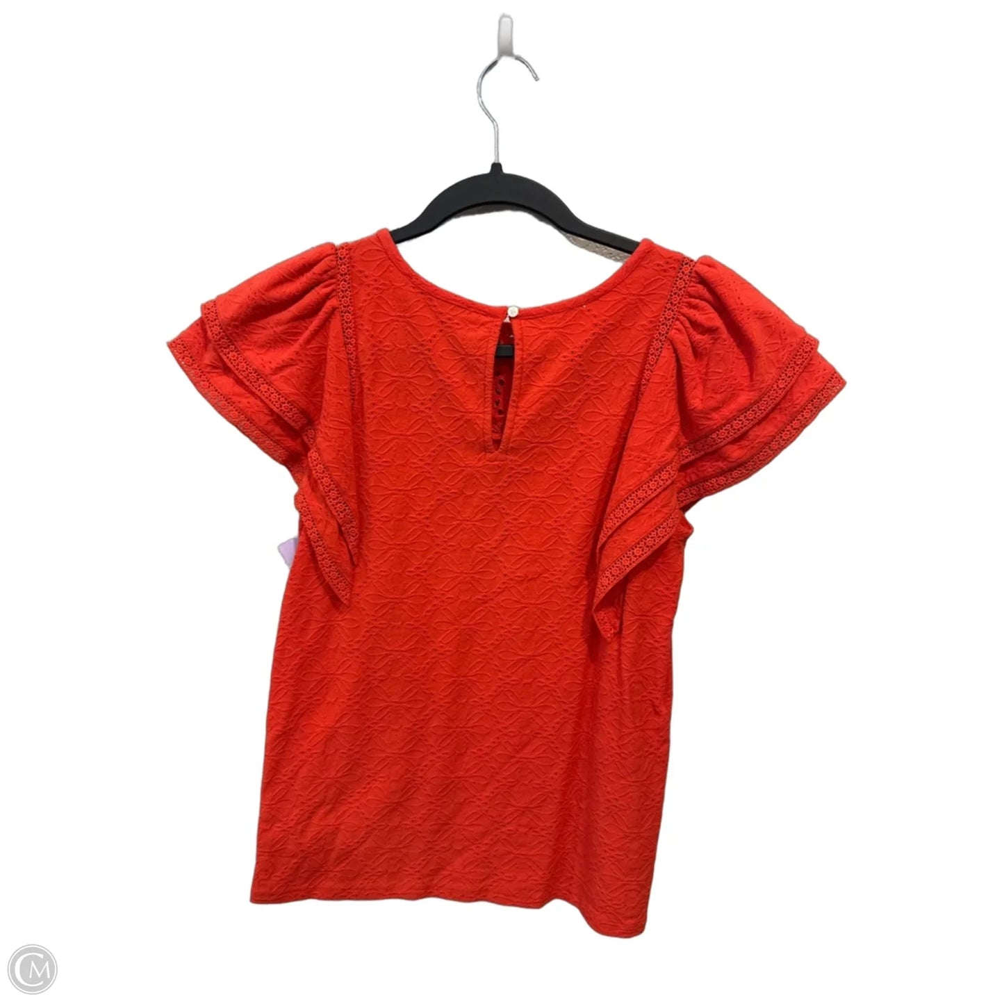Blouse Short Sleeve By Loft In Red, Size: Xs