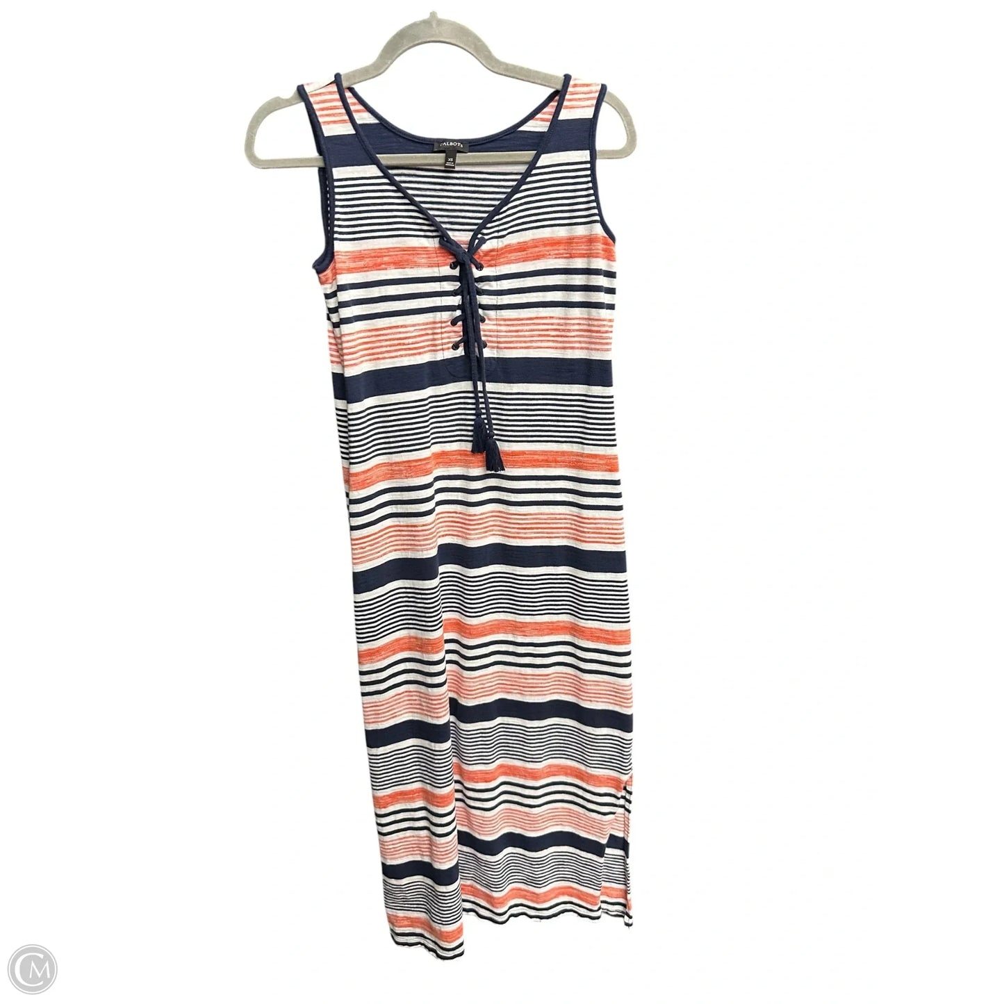 Dress Casual Maxi By Talbots In Striped Pattern, Size: Xs