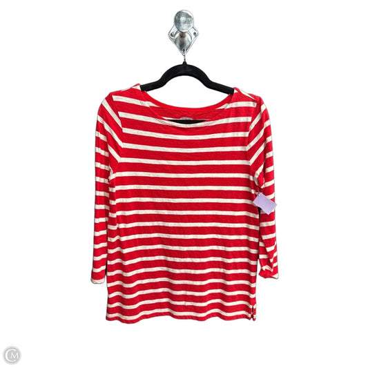 Top 3/4 Sleeve By Old Navy In Striped Pattern, Size: M