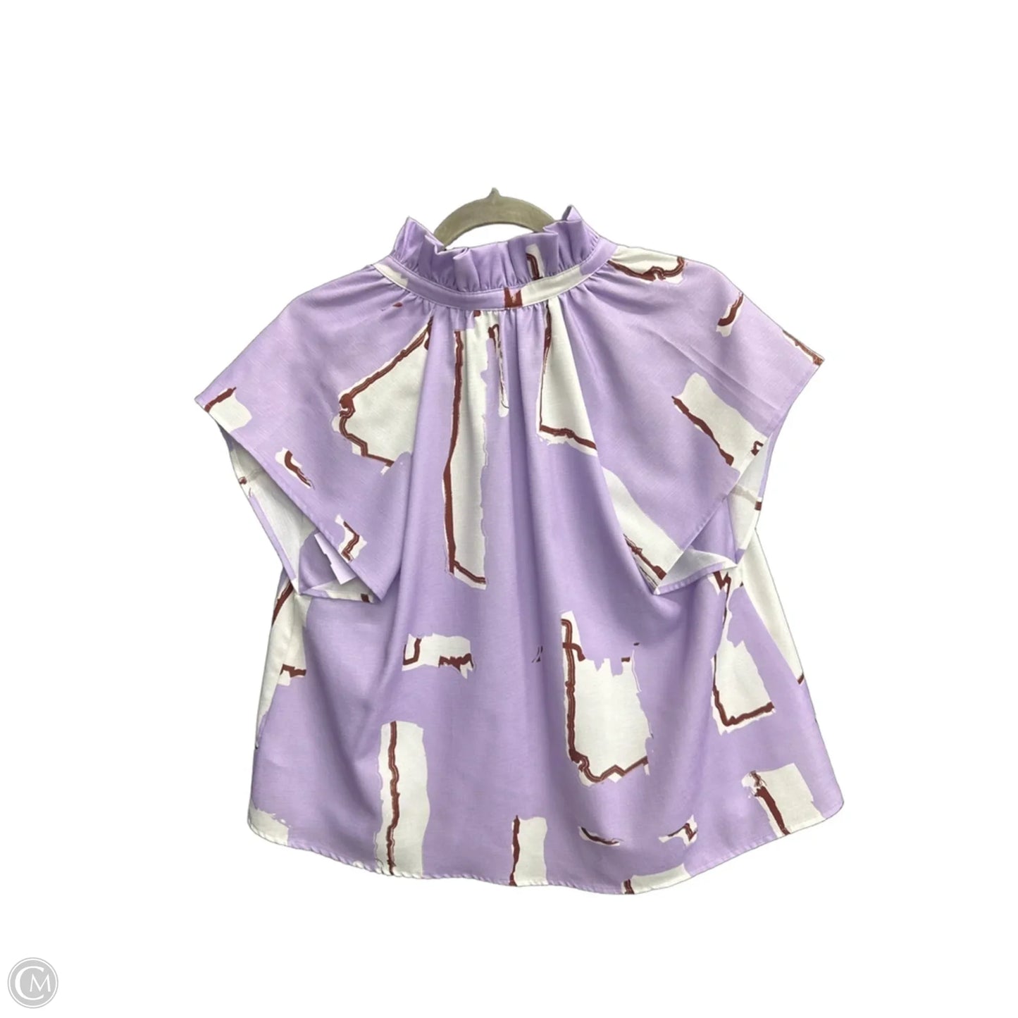 Top Short Sleeve By Crosby In Purple, Size: S