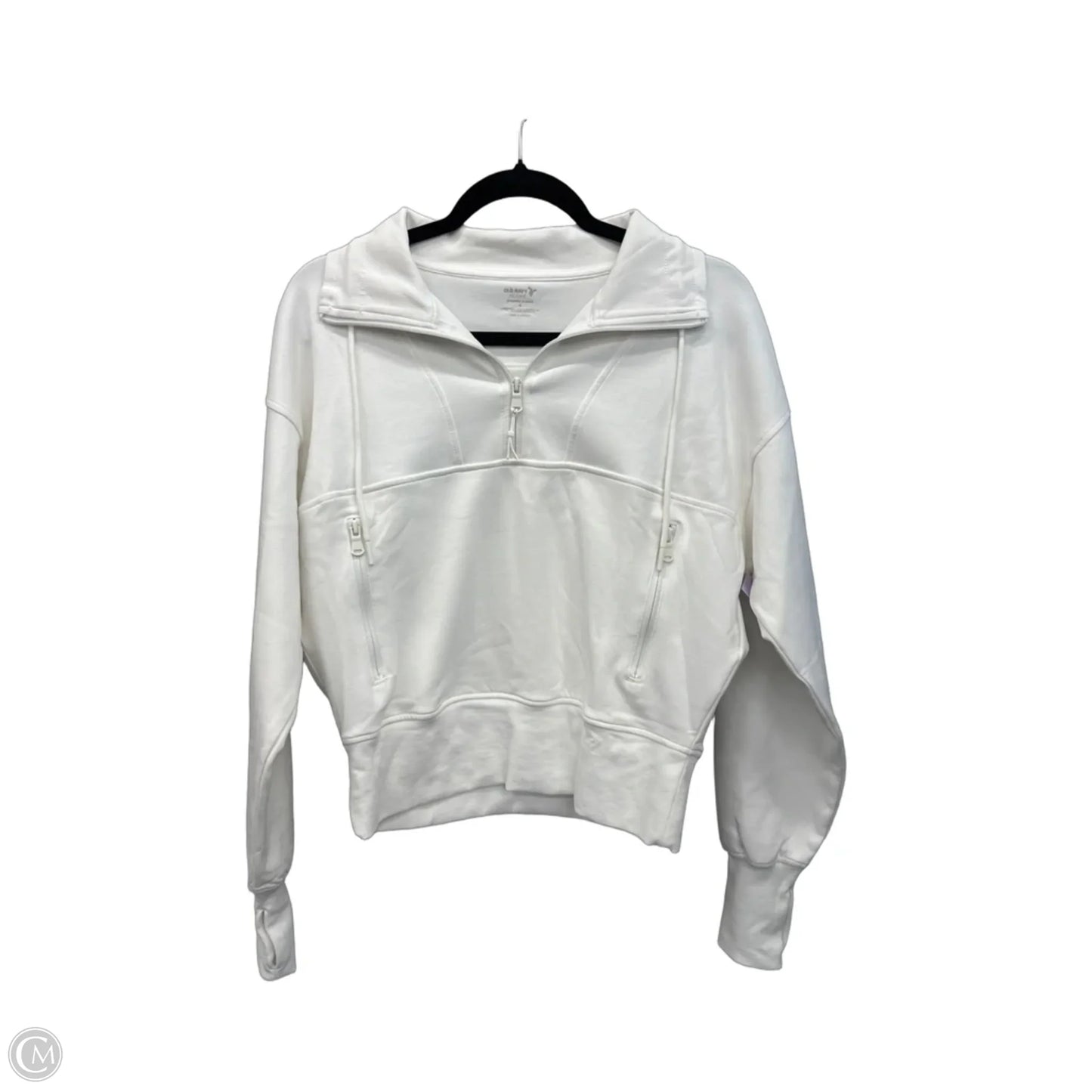 Athletic Jacket By Old Navy In White, Size: S