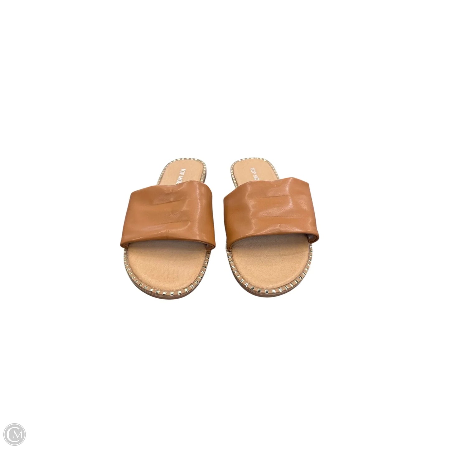 Sandals Flats By Top Moda In Brown, Size: 7