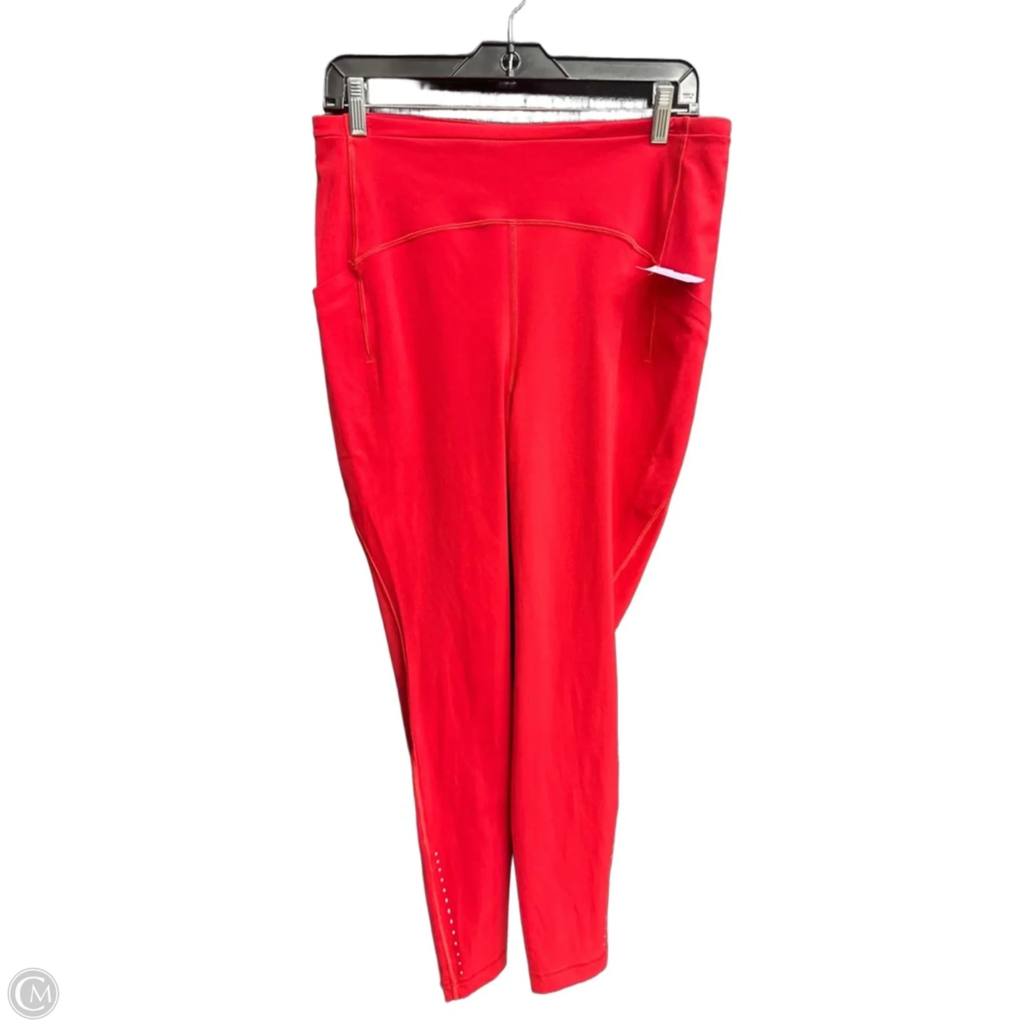 Athletic Leggings By Lululemon In Red, Size: L