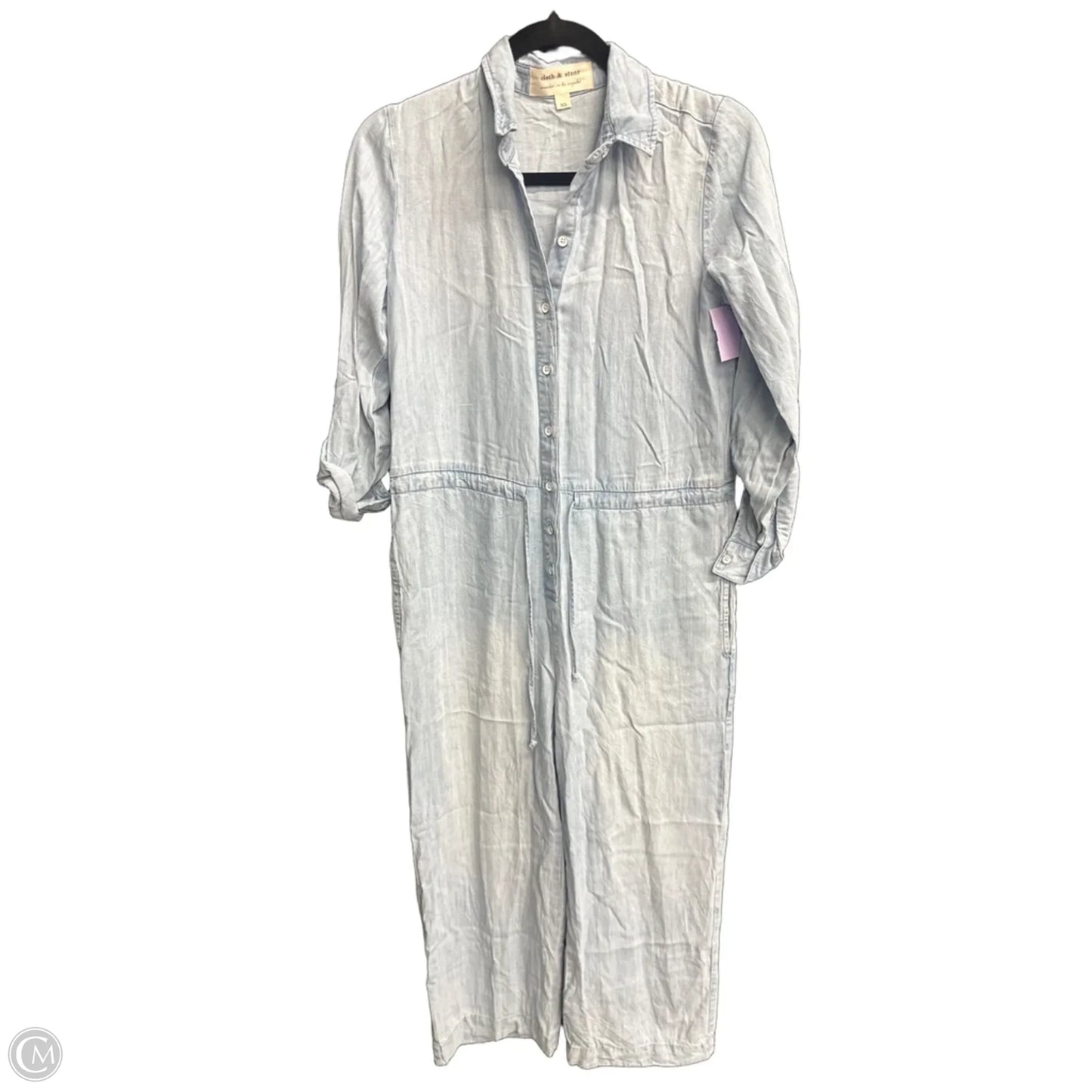 Jumpsuit By Cloth & Stone In Blue Denim, Size: Xs