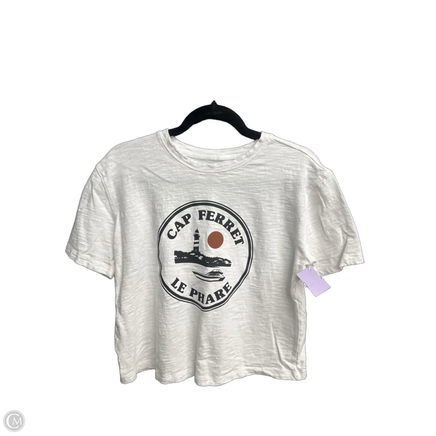 Top Short Sleeve By Lou And Grey In White, Size: S
