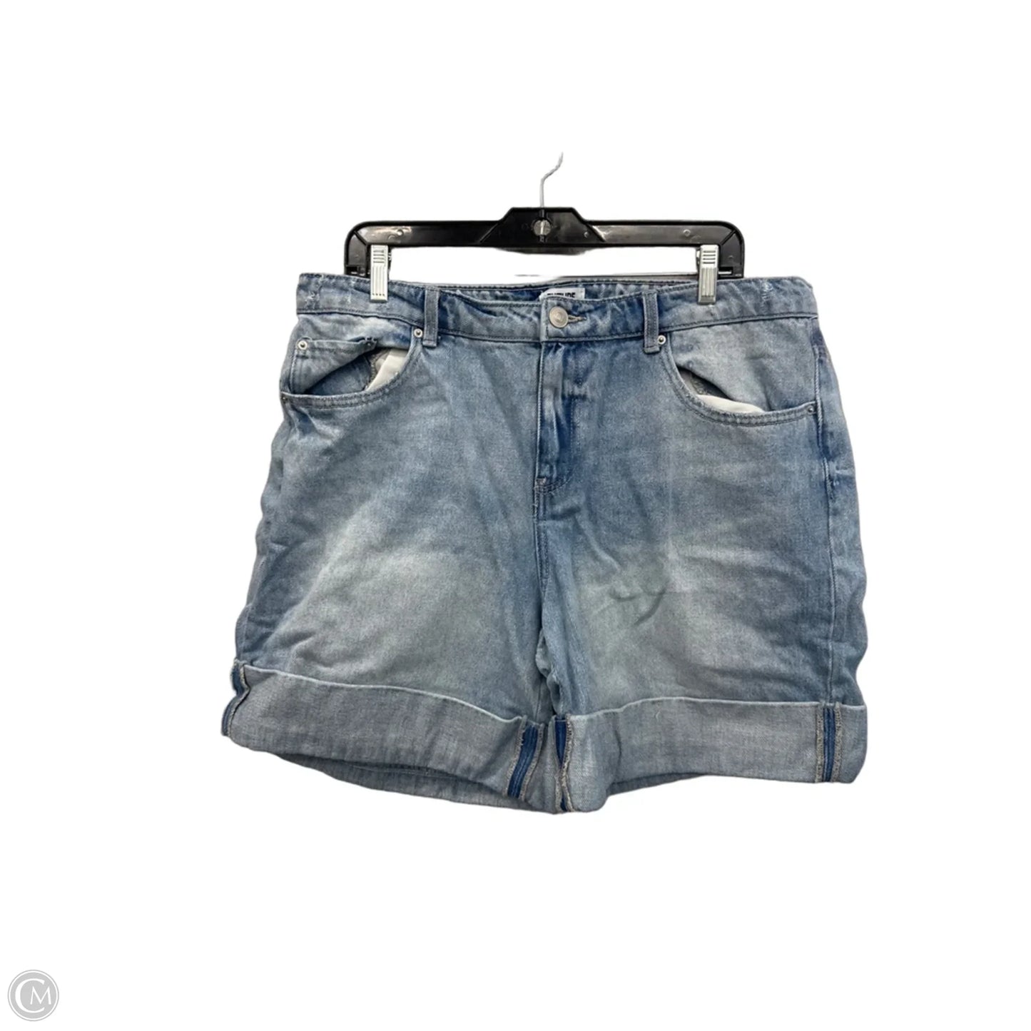 Shorts By Future Collective In Blue Denim, Size: 14