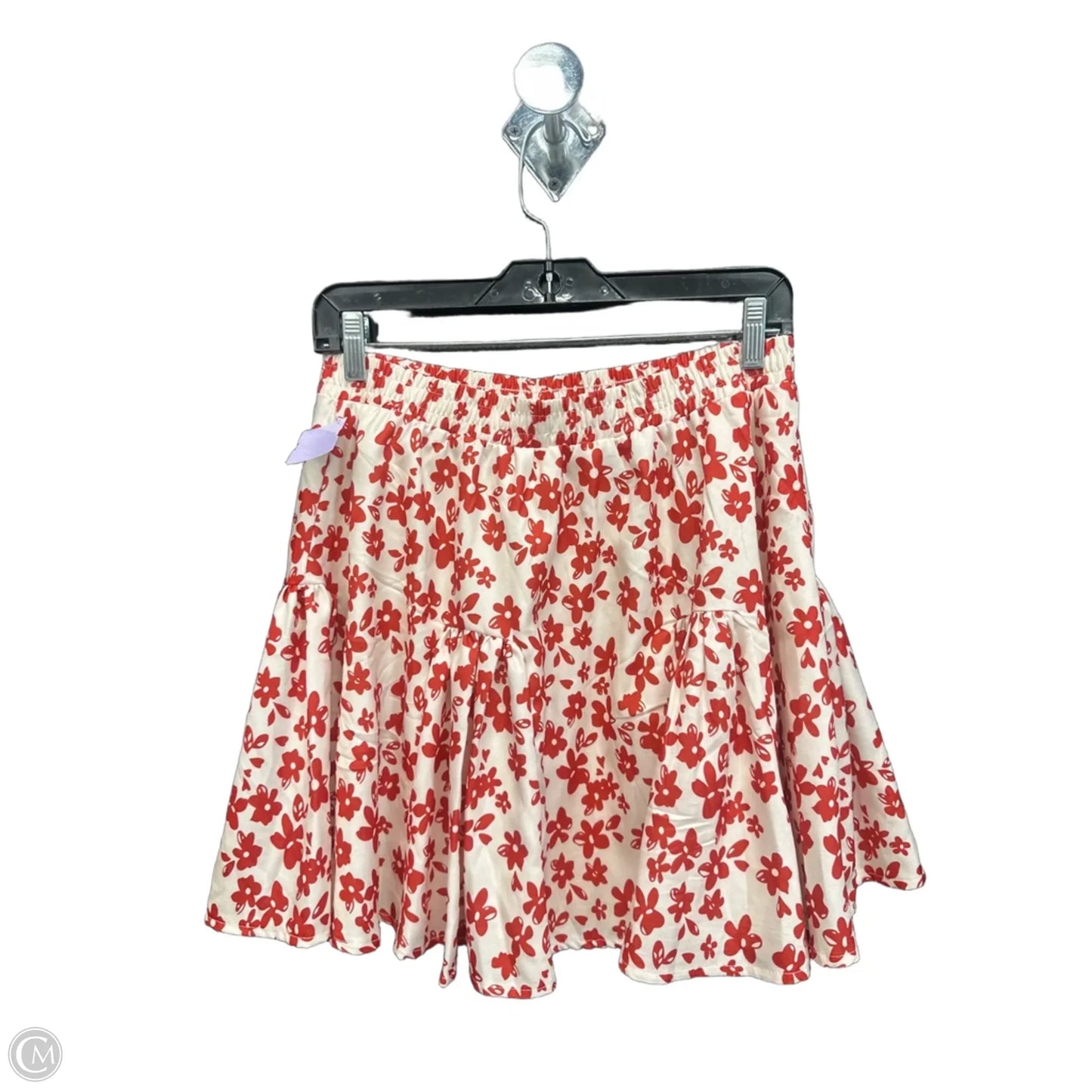 Skirt Mini & Short By Clothes Mentor In Cream & Red, Size: 8