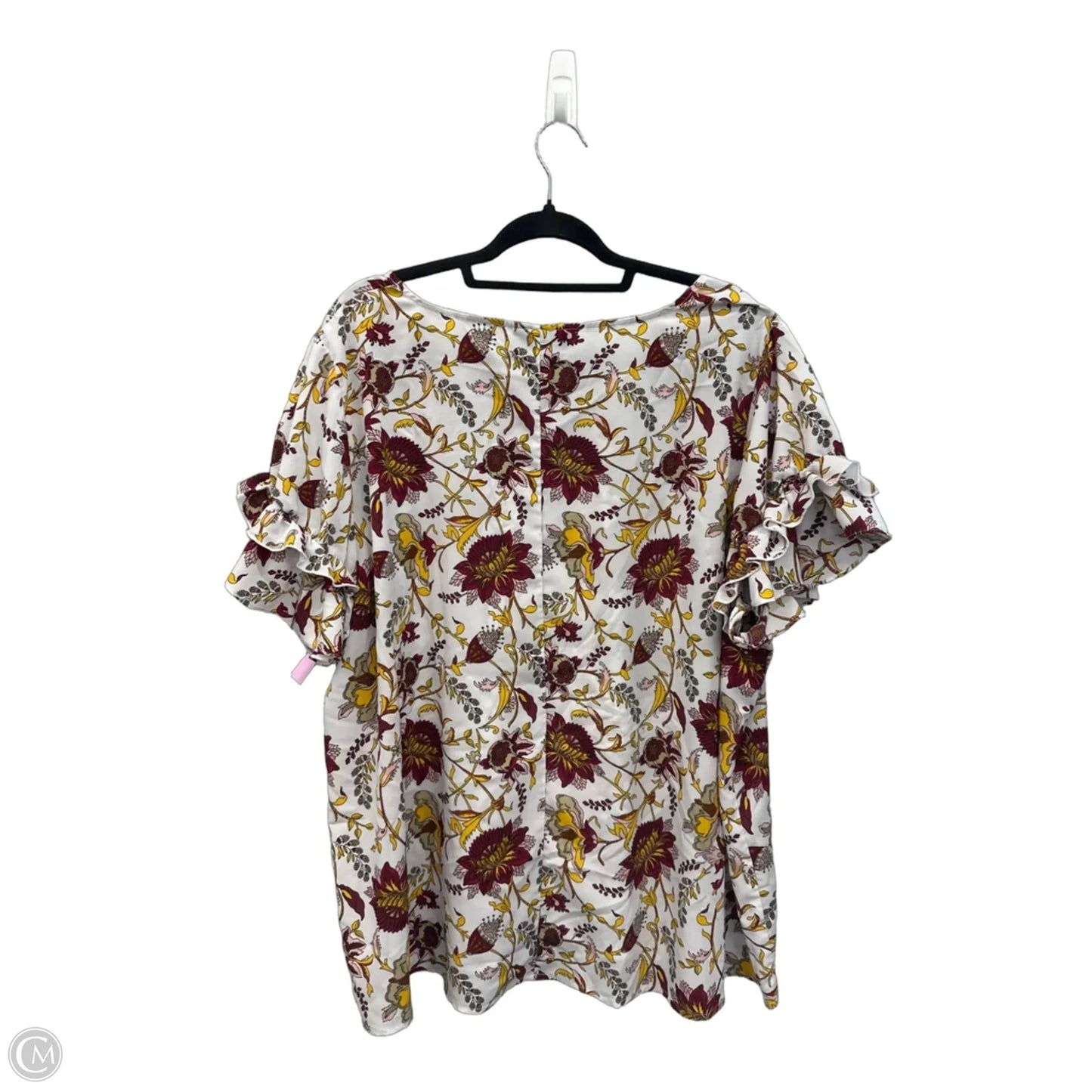 Top Short Sleeve By Lane Bryant In Floral Print, Size: 3x