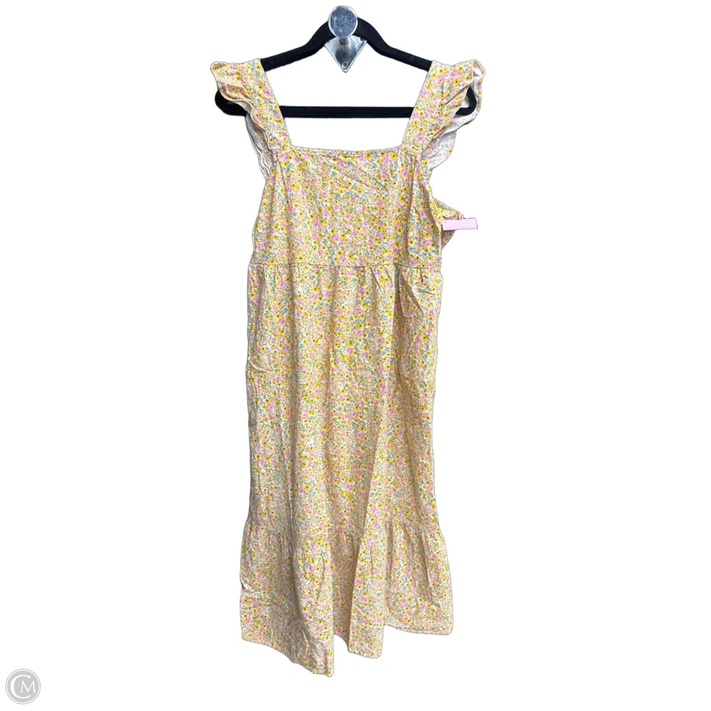 Dress Casual Midi By Universal Thread In Yellow, Size: L