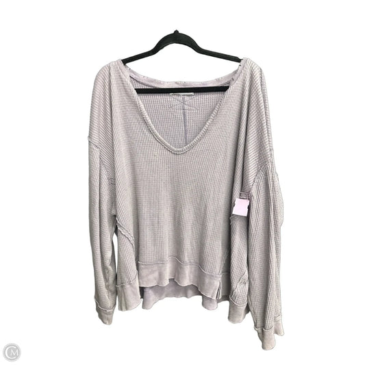 Top Long Sleeve By We The Free In Purple, Size: M
