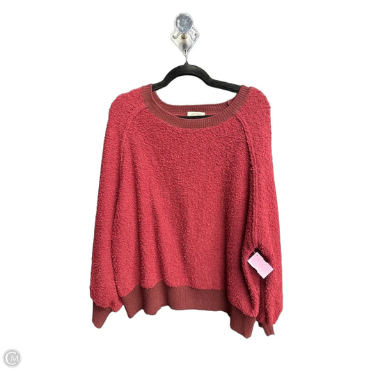 Top Long Sleeve By Umgee In Maroon, Size: L