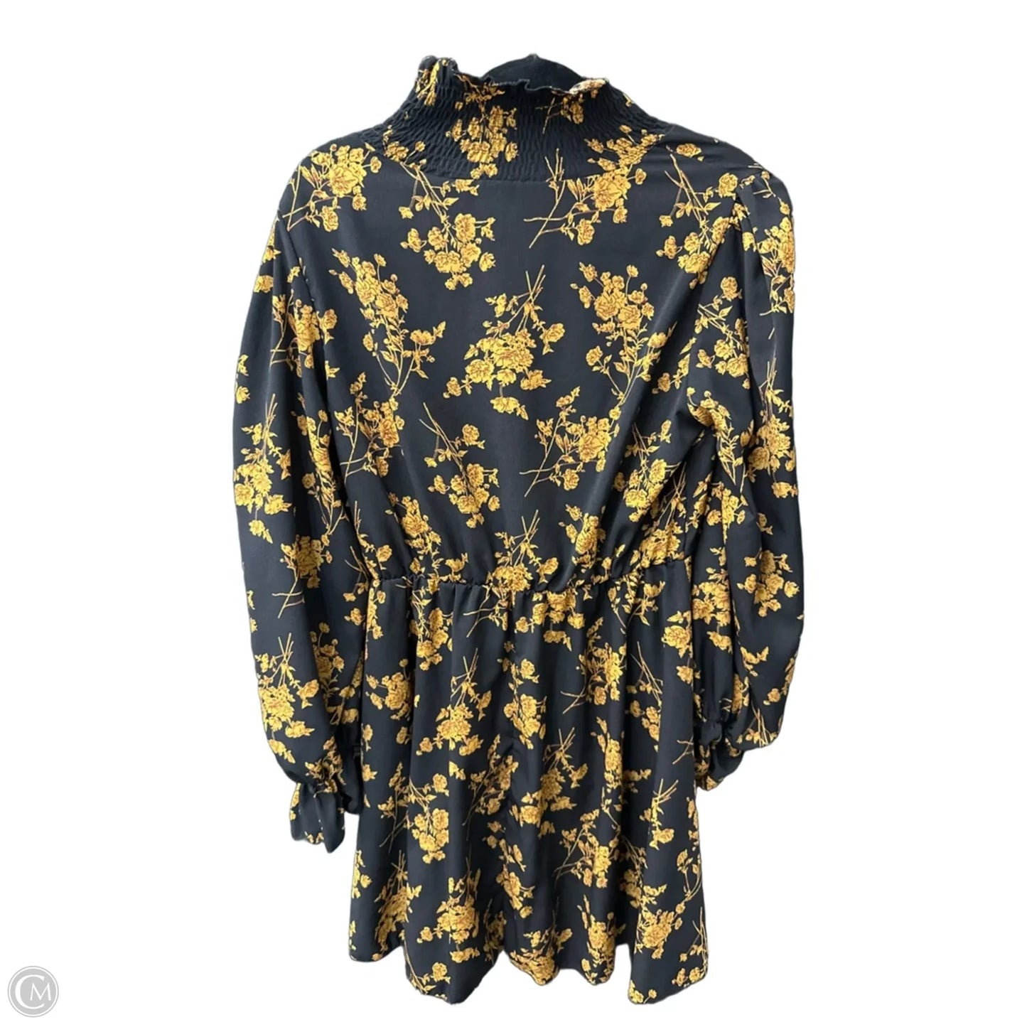 Dress Casual Short By H&m In Black & Gold, Size: S