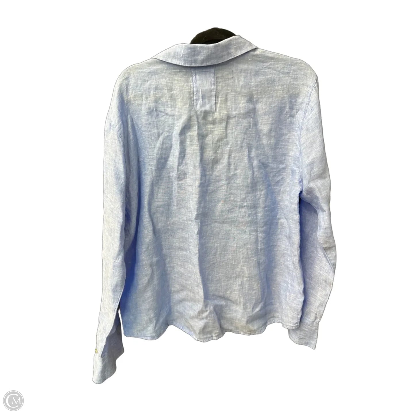 Top Long Sleeve By Calypso St Barth In Blue, Size: S