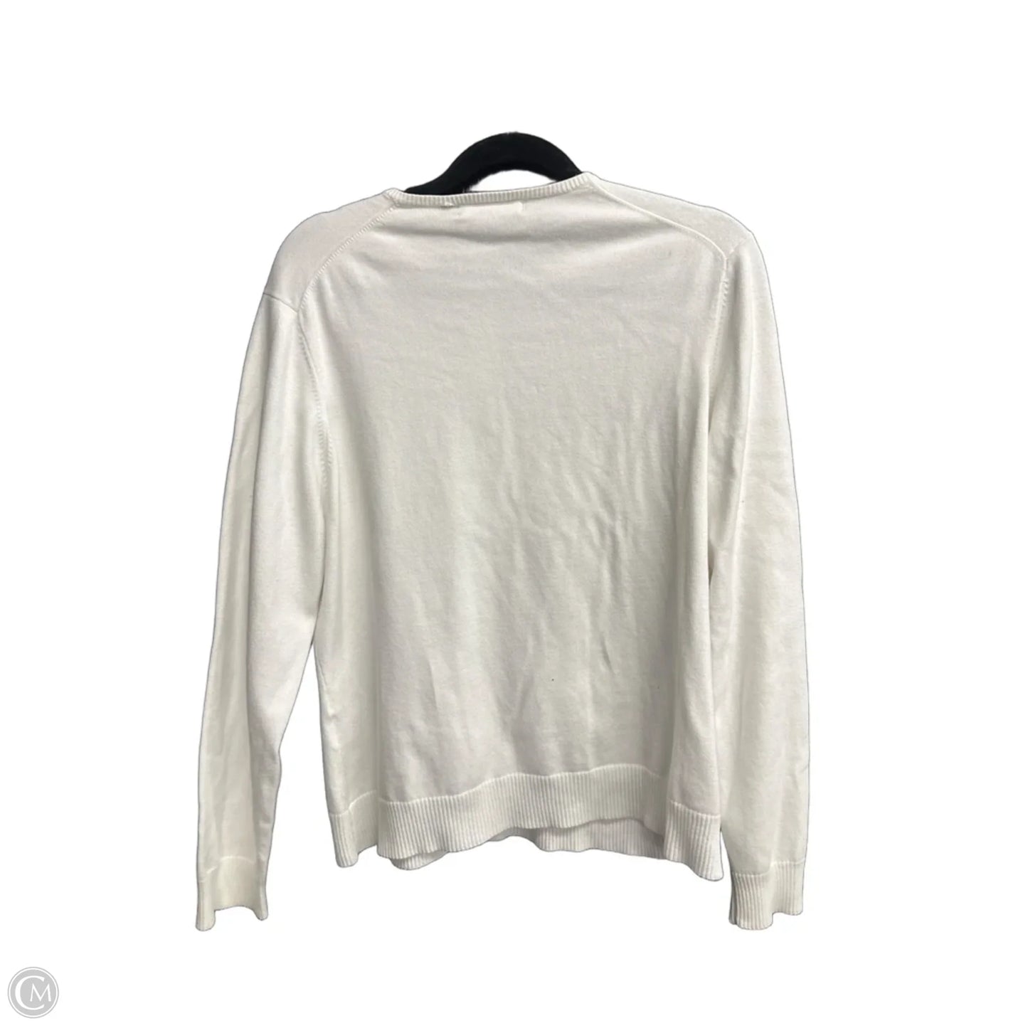 Cardigan By Lands End In White, Size: M
