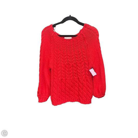 Sweater By Impressions In Red, Size: S