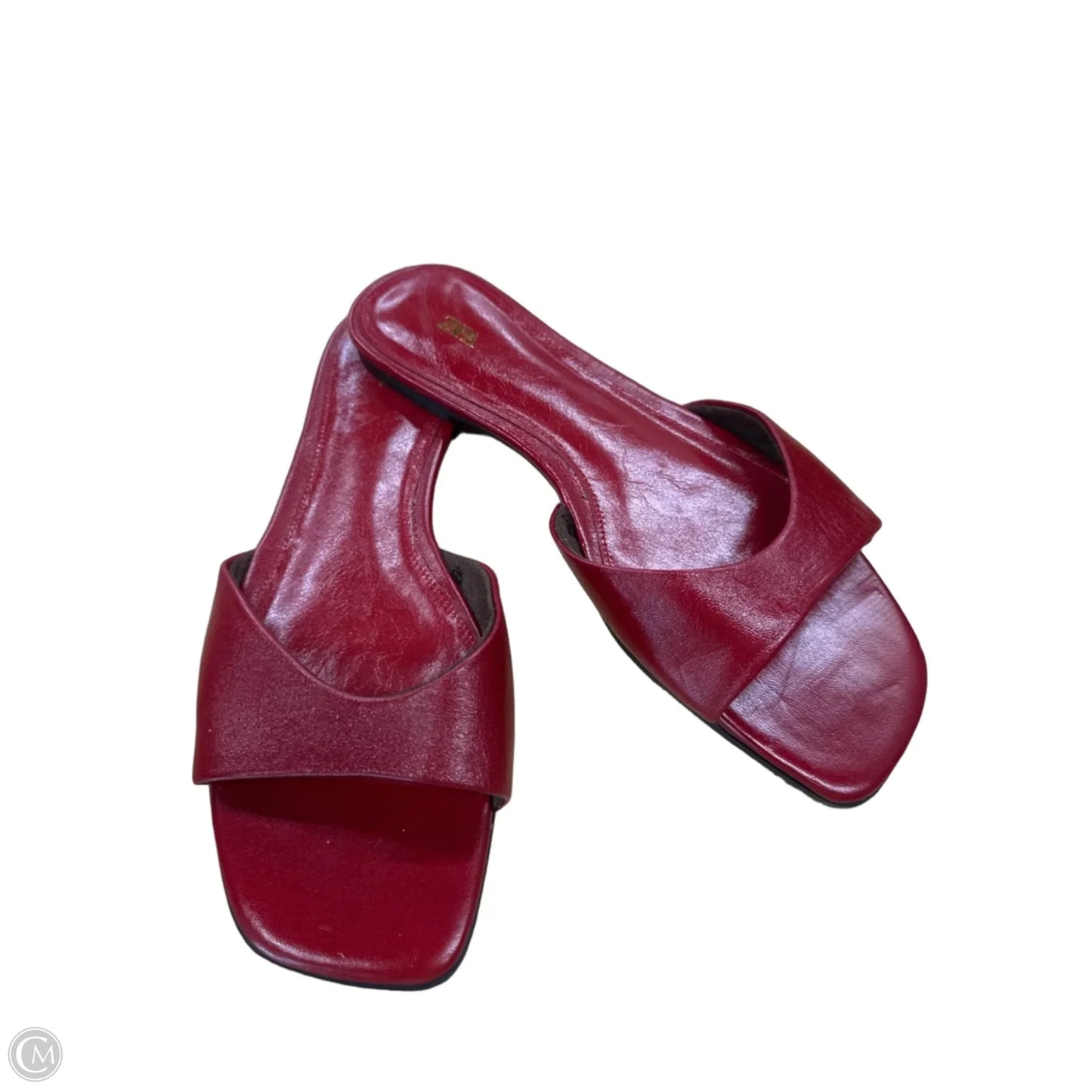 Sandals Flats By Zara In Red, Size: 6.5