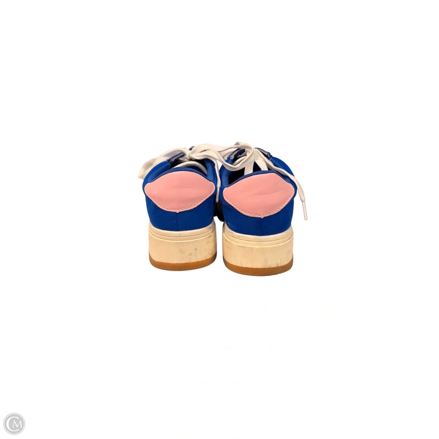 Shoes Sneakers By Madden Girl In Blue & White, Size: 8.5